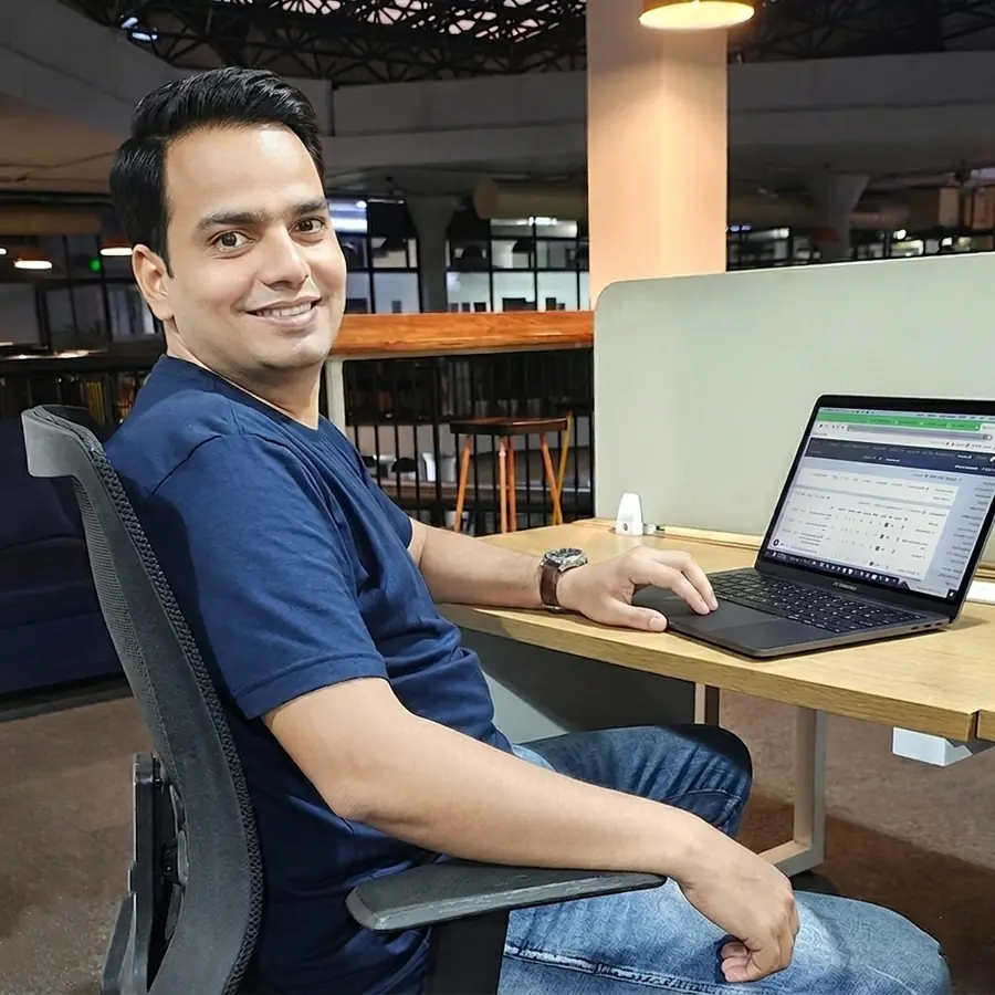 Manish working on SEO strategy